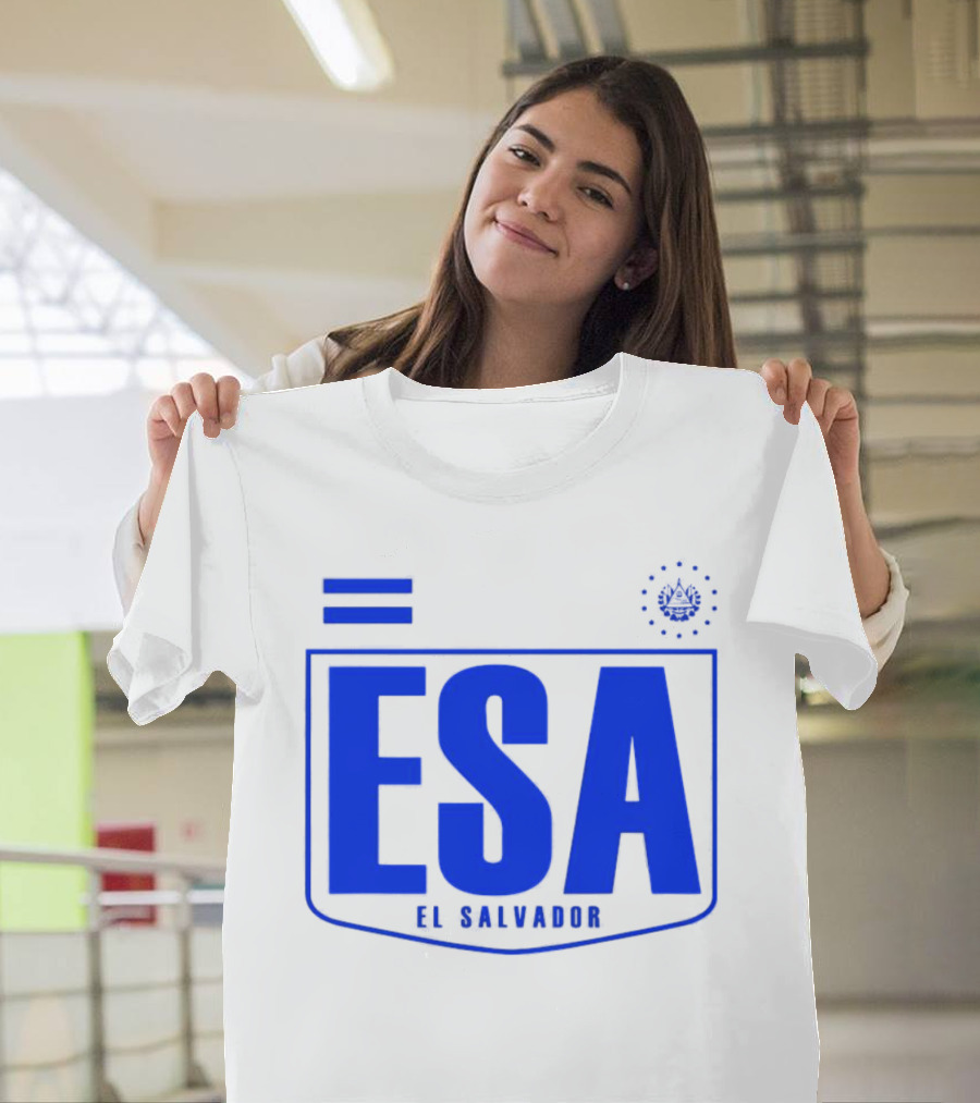 ESA El Salvador Logo Emblem With National T-Shirt