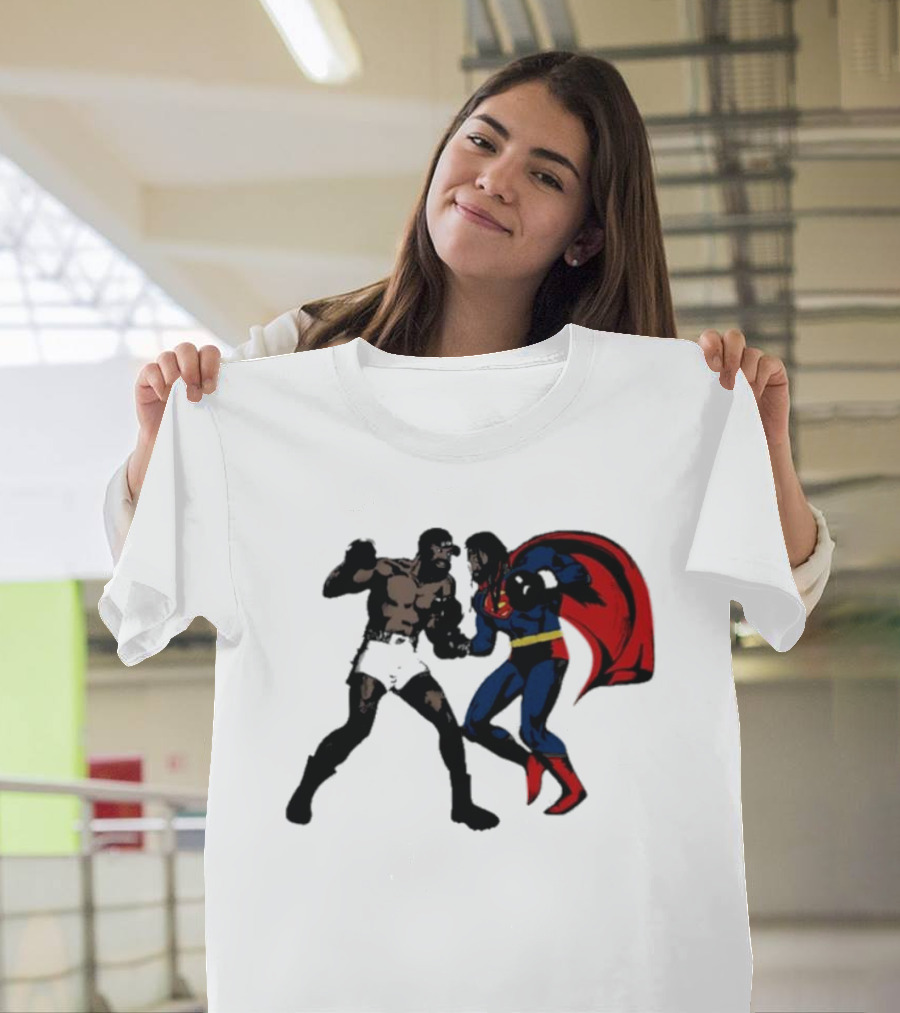 Superman Vs Muhammad Ali Iconic Showdown Classic Battle T-Shirt