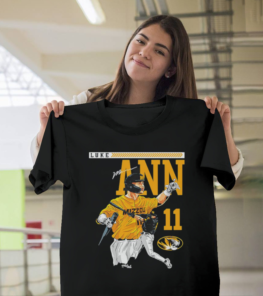 LUKE MANN MIZZOU BASEBALL 11 MISSOURI NCAA TIGERS T-Shirt
