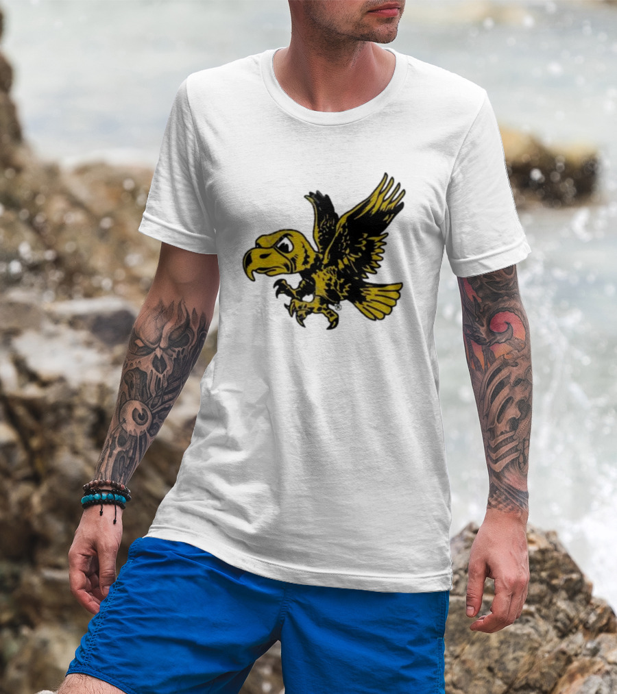 University Of Iowa Vintage Flying Herky Wall Decals T-Shirt