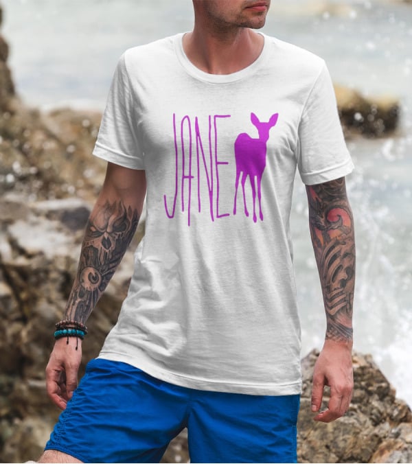 Forbidden Planet Jane Doe Pink Deer T-Shirt