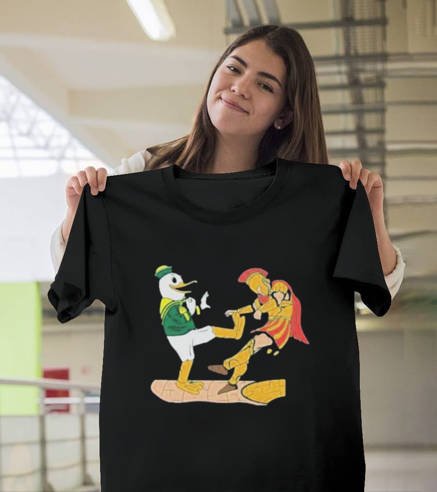 Ports Or Kick Oregon Duck Vs. USC Trojan Kickoff Showdown T-Shirt