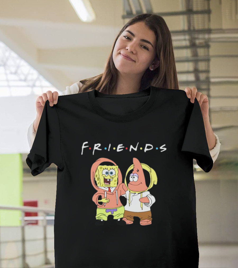 Spongebob Patrick Friends Hoodie Style Tribute to Iconic TV Show T-Shirt
