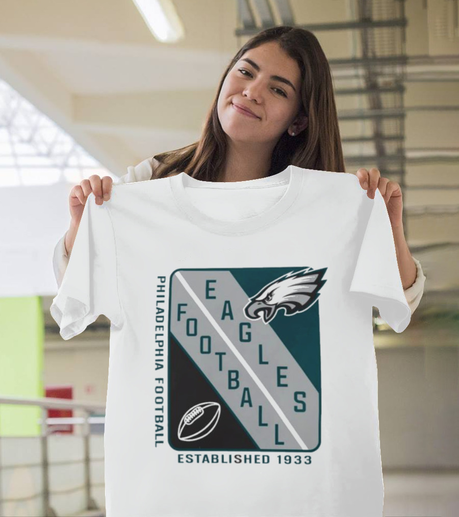 Philadelphia Football Eagles Established 1933 Shield Starter Football T-Shirt