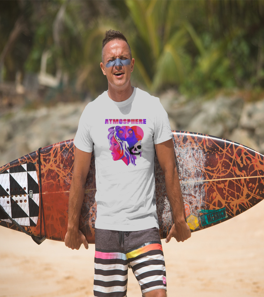 Atmosphere TDBH Colorful Faces And Skull T-Shirt