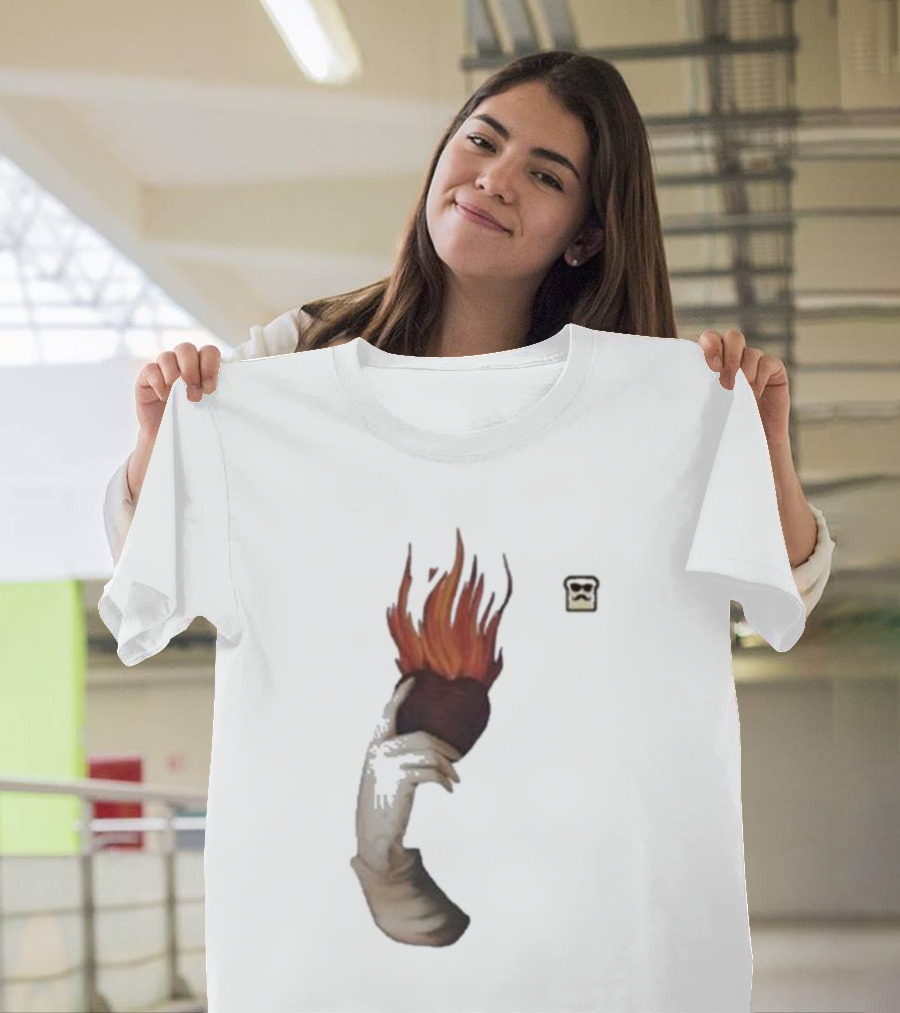 Disguised Toast Iconic Flame Heart Hand T-Shirt