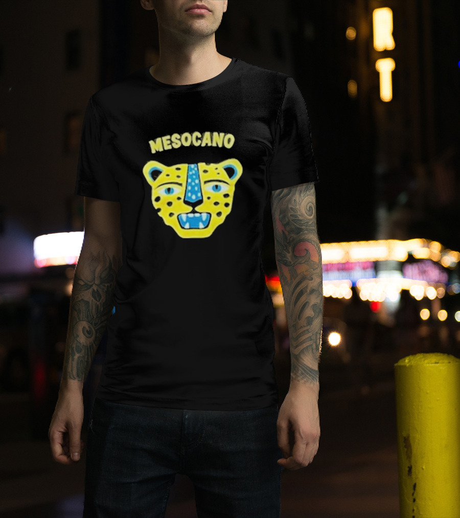 Mesocano Vibrant Jaguar Face T-Shirt