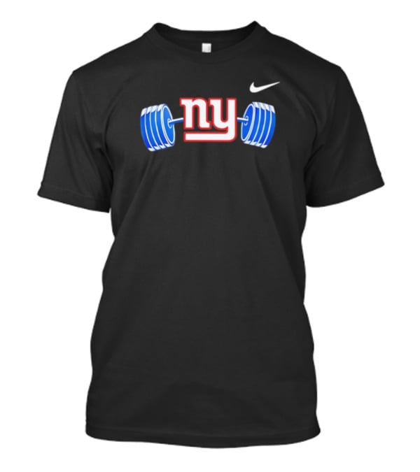 New York Giants NY Barbell T-Shirt