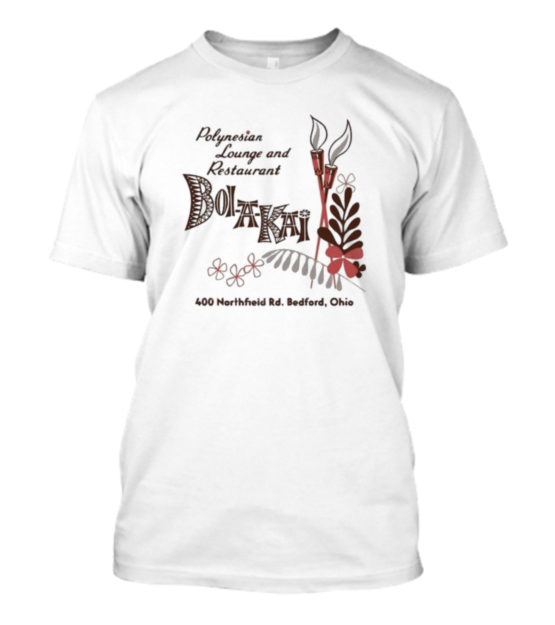 Polynesian Lounge And Restaurant Bolakai 400 Northfield Rd Bedford Ohio Exotic Floral T-Shirt