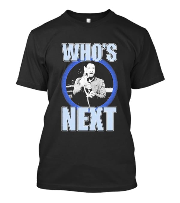 Who's Next Wrestling Interview Microphone Face-Off T-Shirt