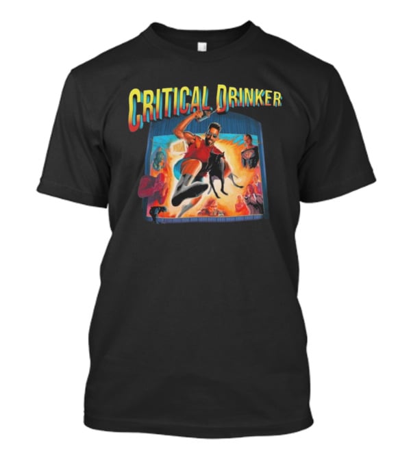 Critical Drinker Action Adventure Inspired T-Shirt