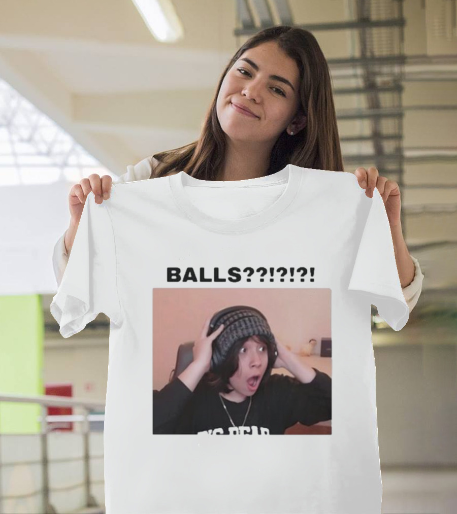 Liz Qcktycult Balls Quackity Reaction Surprise Image T-Shirt