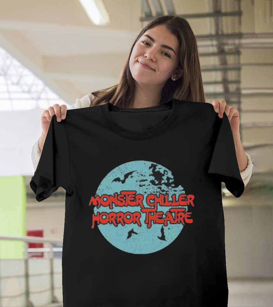 Monster Chiller Horror Theatre Moon Bats T-Shirt
