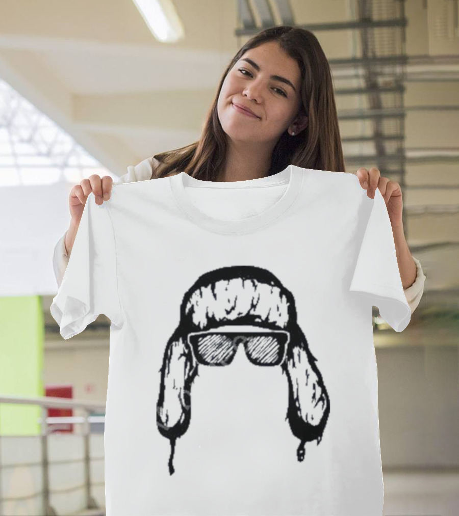 Hooja Karvalakki Fur Hat with Sunglasses T-Shirt
