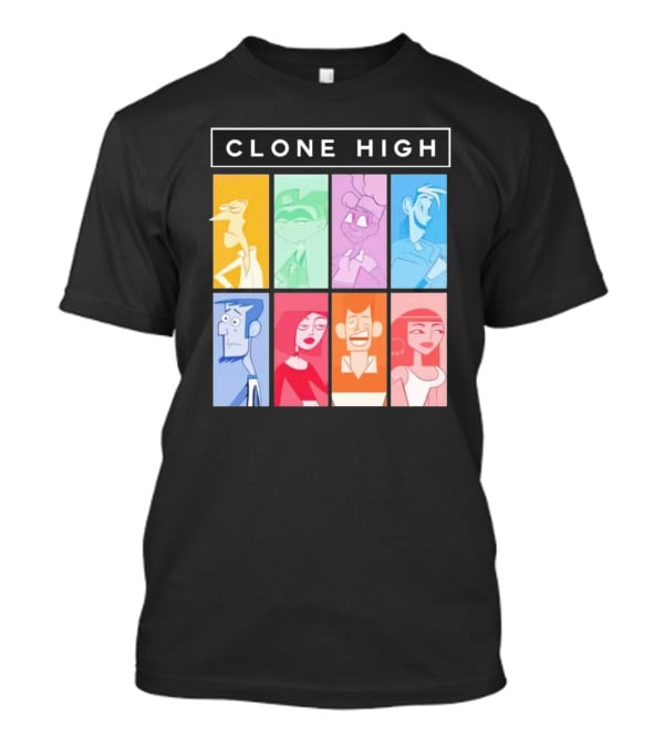 Tara Billinger Clone High Colorful Character Grid T-Shirt