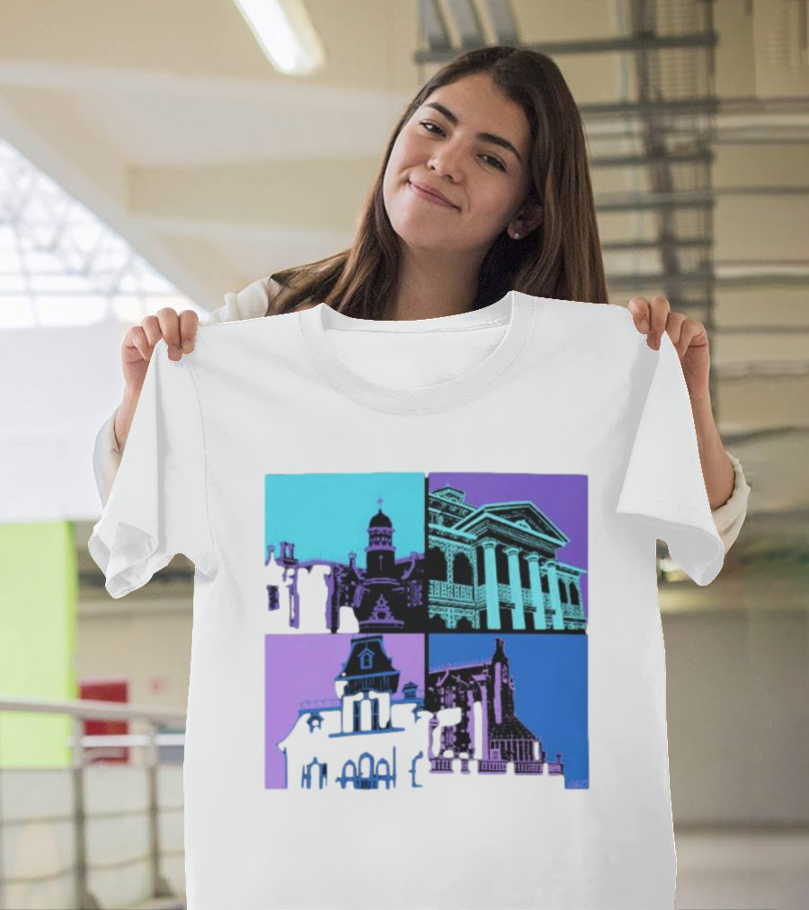 The Four Mansions Haunted Attraction Icons T-Shirt