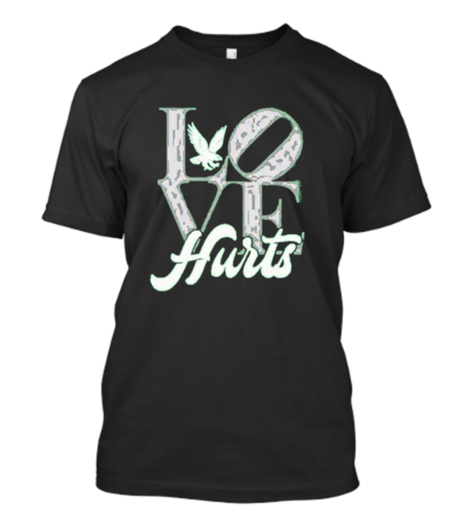Love Hurts With Eagle Icon T-Shirt