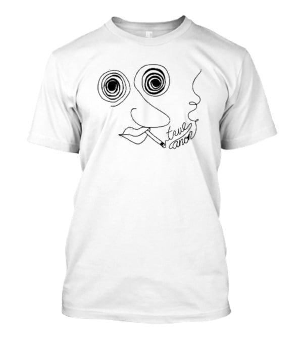 True Anon Spirals Cigarette Sketch T-Shirt