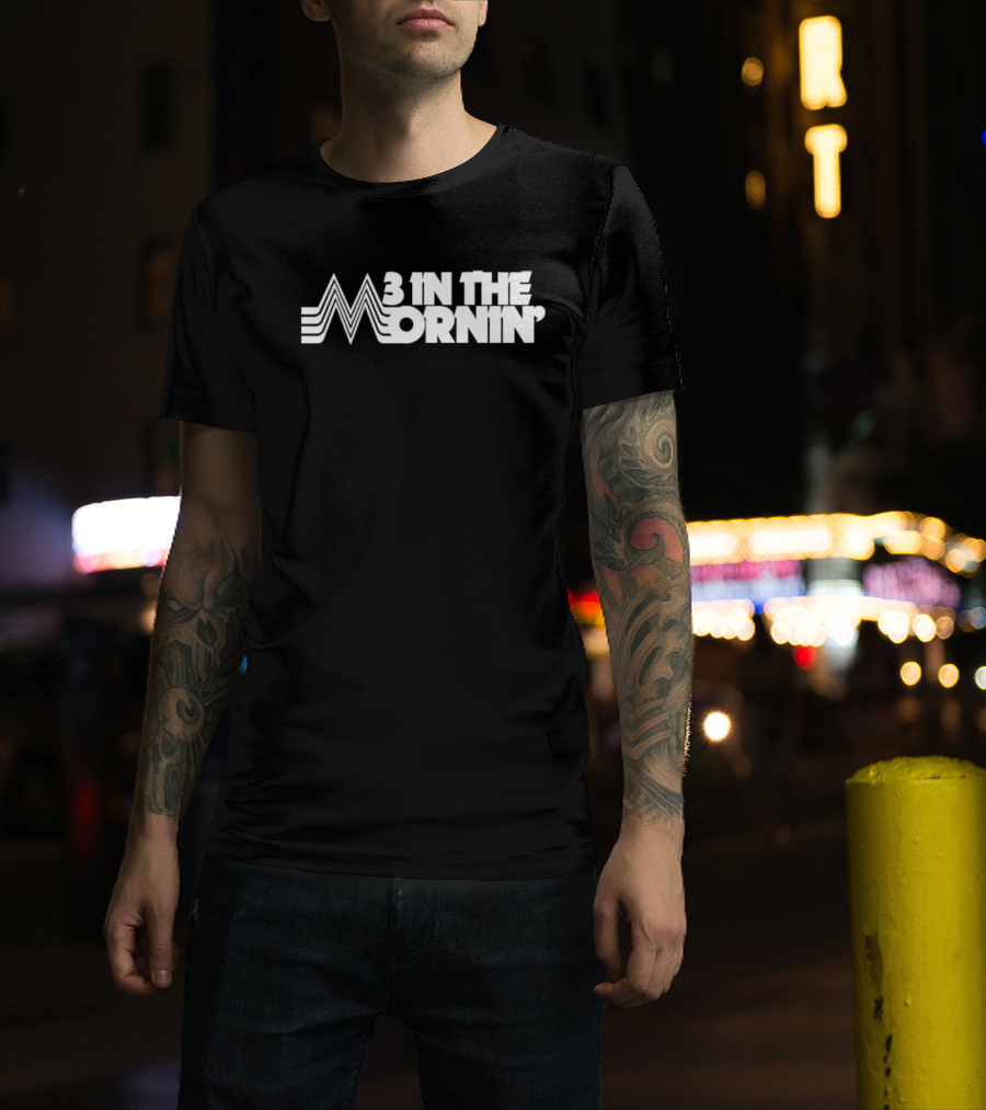 3 In The Mornin' Vintage 70s-Inspired Style Retro Lines T-Shirt