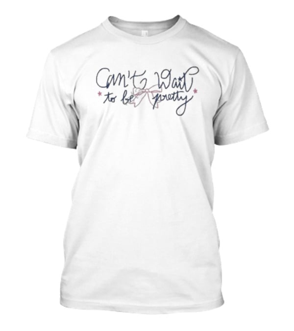 Can't Wait To Be Pretty Red Star Accents T-Shirt