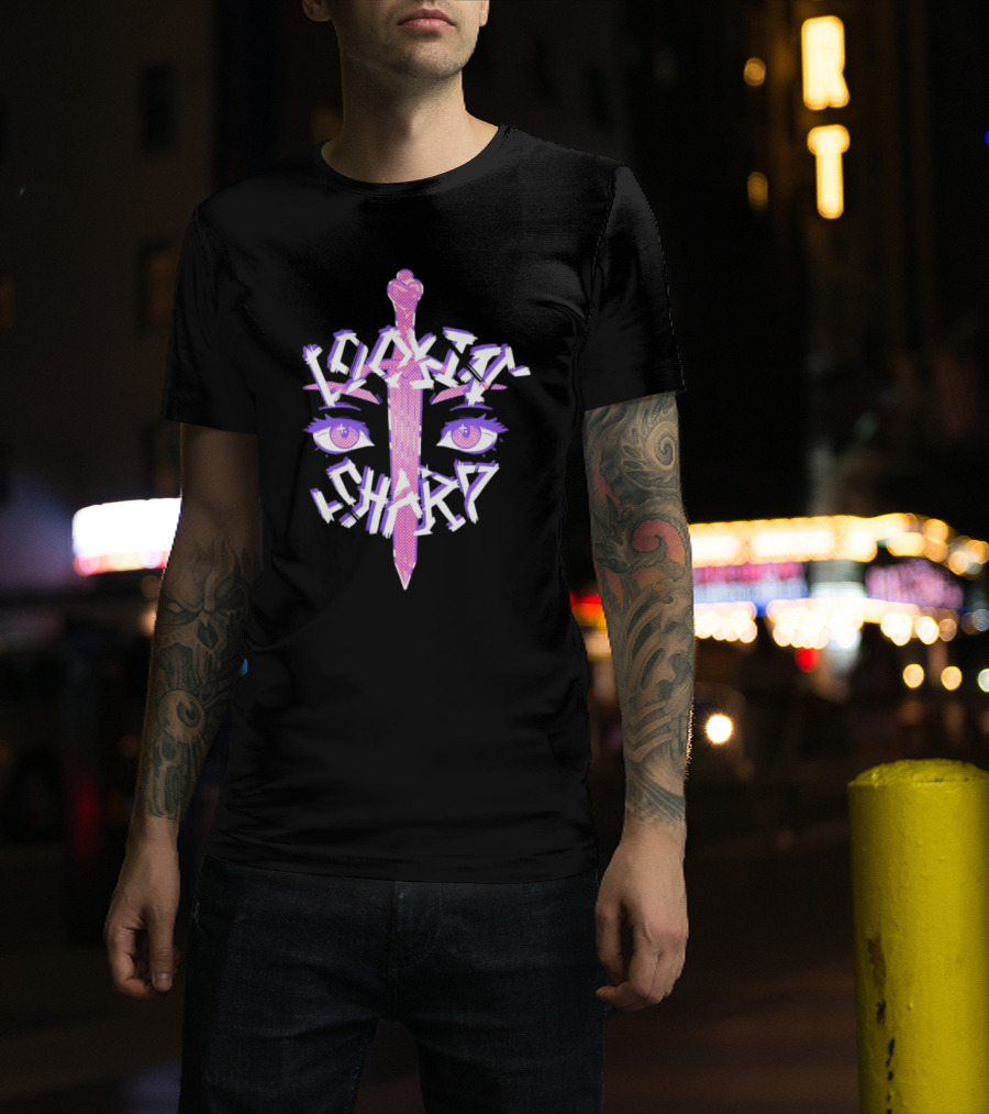Lookin’ Sharp Kitty-Knife Eyes And Sword T-Shirt
