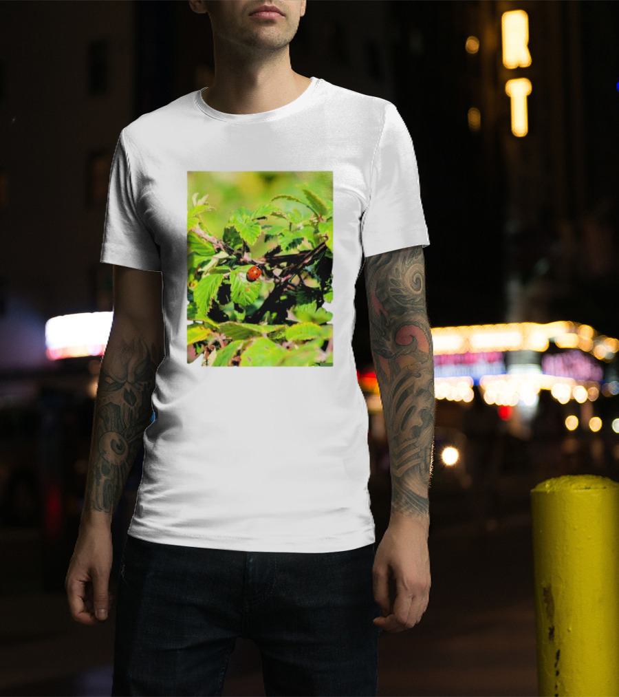 Spot In Nature With Ladybug On Leaf T-Shirt