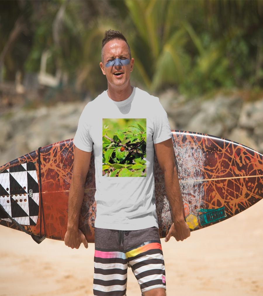 Spot In Nature With Ladybug On Leaf T-Shirt