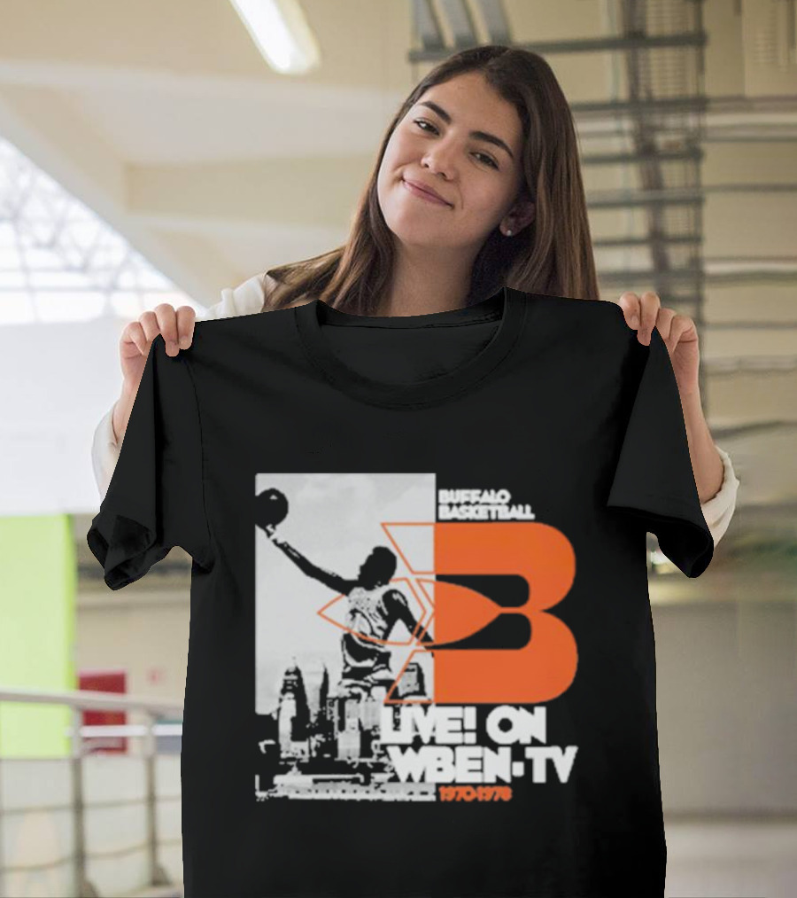 Buffalo Basketball Live On WBEN-TV 1970-1976 T-Shirt