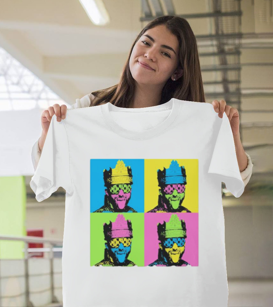 Deathmatch King Pop Art Style Color Blocks T-Shirt