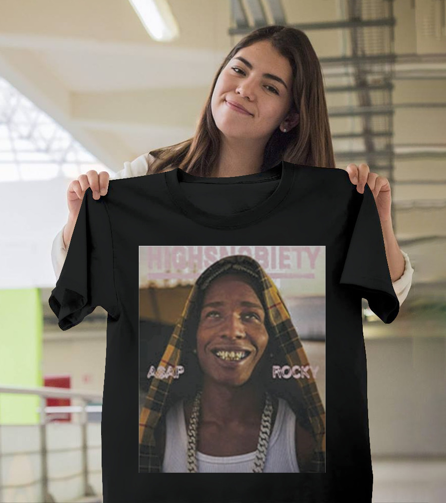 Highsnobiety Asap Rocky Hoodie Chains Grills T-Shirt