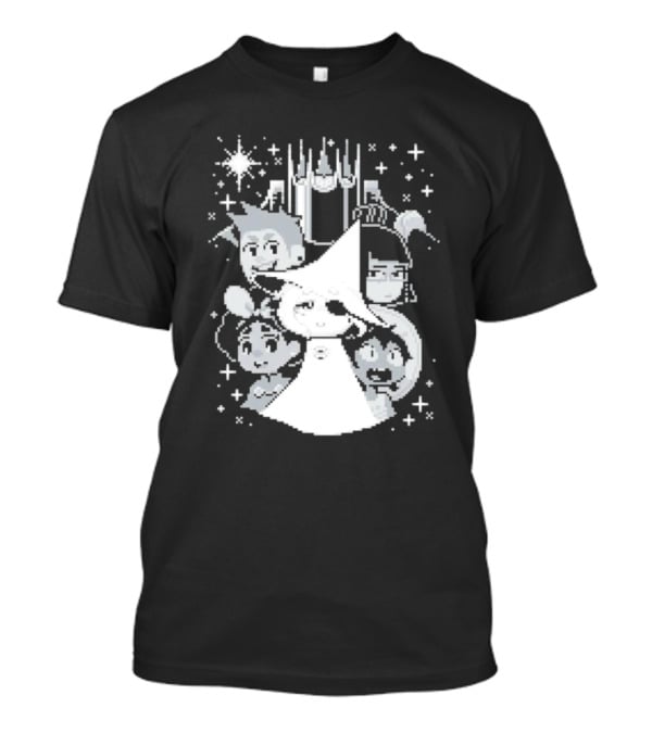 In Stars And Time Characters Pixel Art Cosmic Adventure T-Shirt