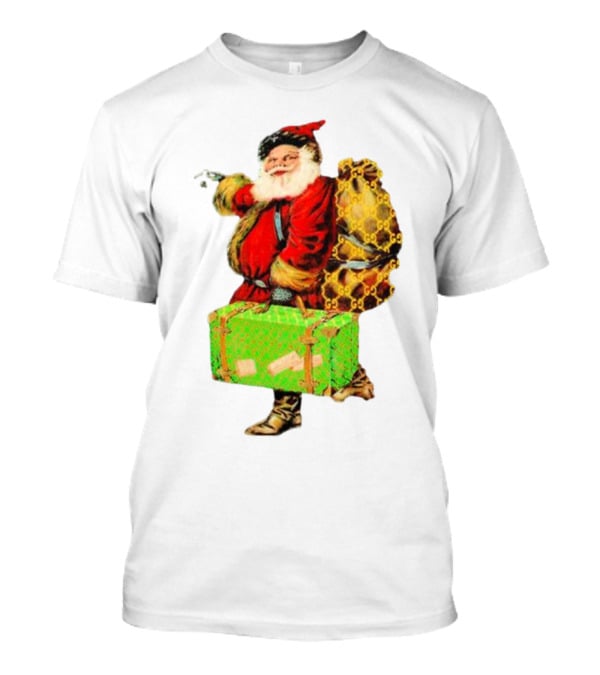 Market Designer Santa Vintage Luggage T-Shirt