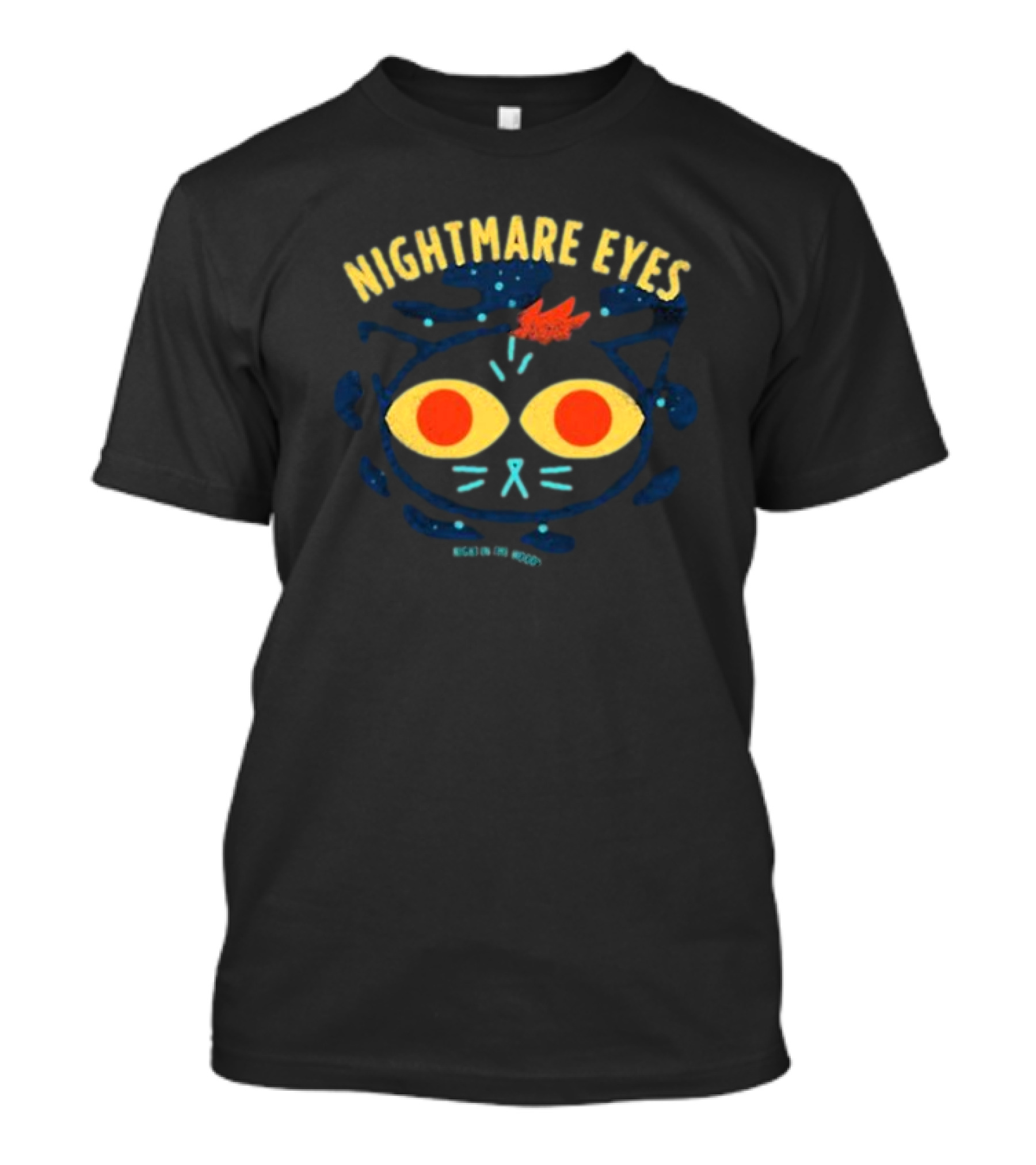 Nightmare Eyes Night In The Woods Cat T-Shirt