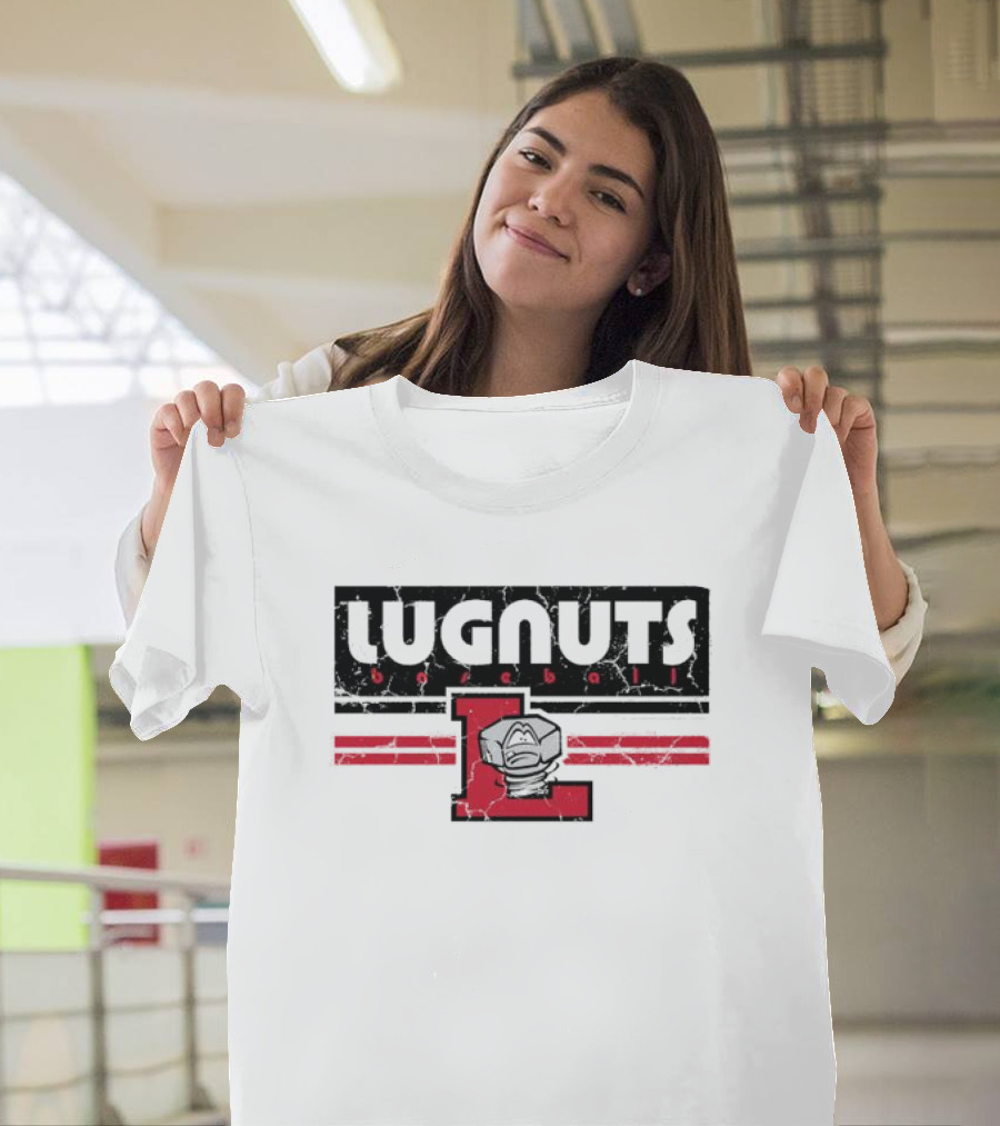 Lugnuts Baseball Red Letter L Emblem T-Shirt