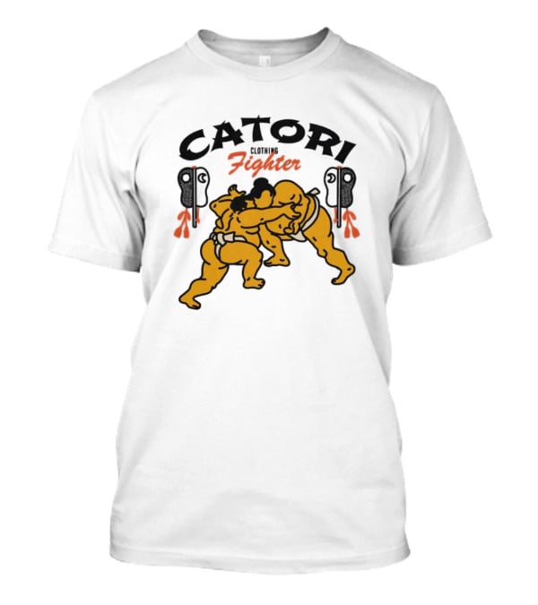 Catori Clothing Fighter Sumo Wrestlers Embrace T-Shirt