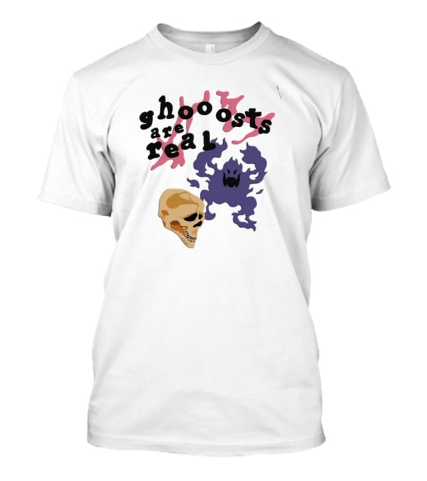 Ghoooosts Are Real Skull Purple And Pink T-Shirt