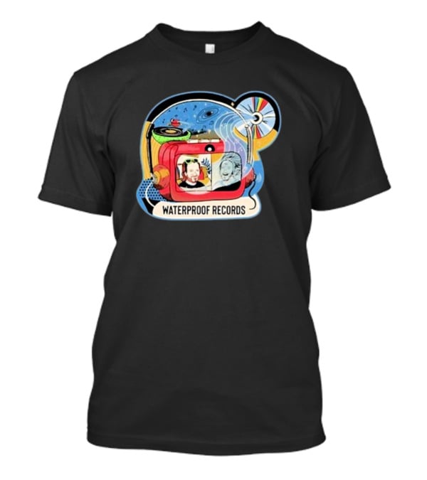 Waterproof Records Cosmic Vinyl And TV Adventure T-Shirt