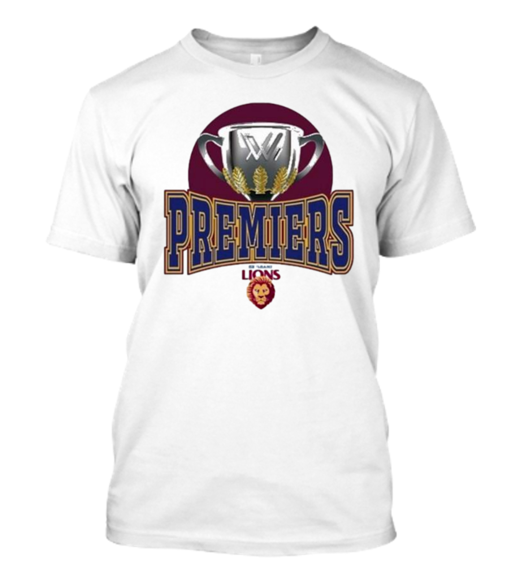 Premiers AFLW Brisbane Lions Champion Trophy T-Shirt