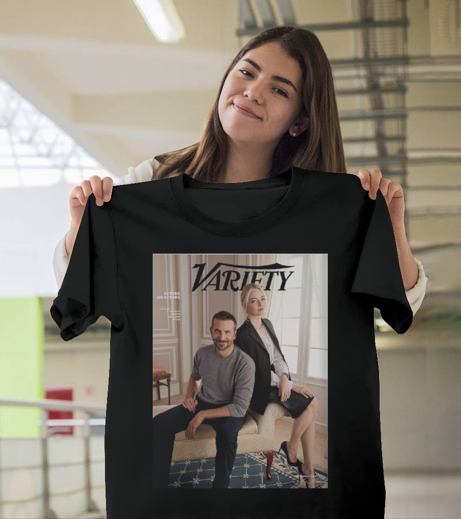 Variety Actors on Actors Emma Stone Bradley Cooper T-Shirt