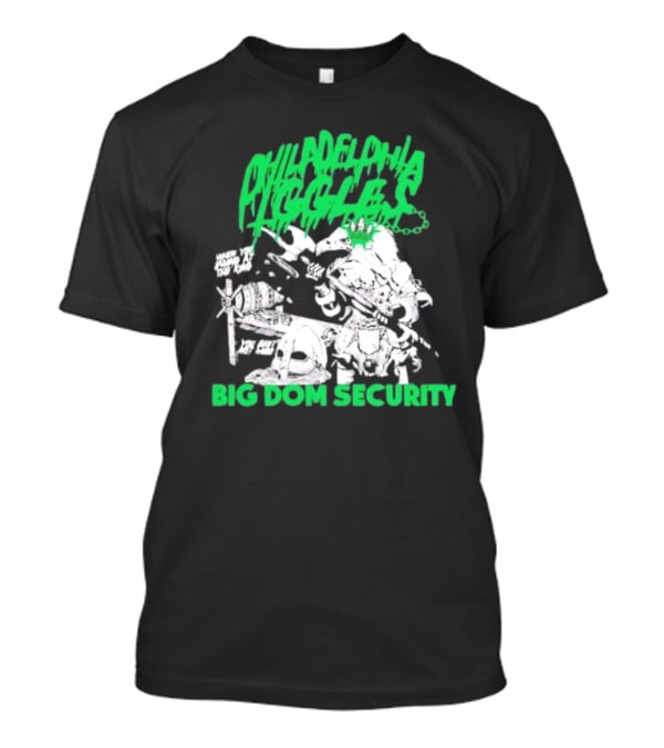 Philadelphia Eagles Big Dom Security Fierce Armored Guard With Spiked Bat T-Shirt