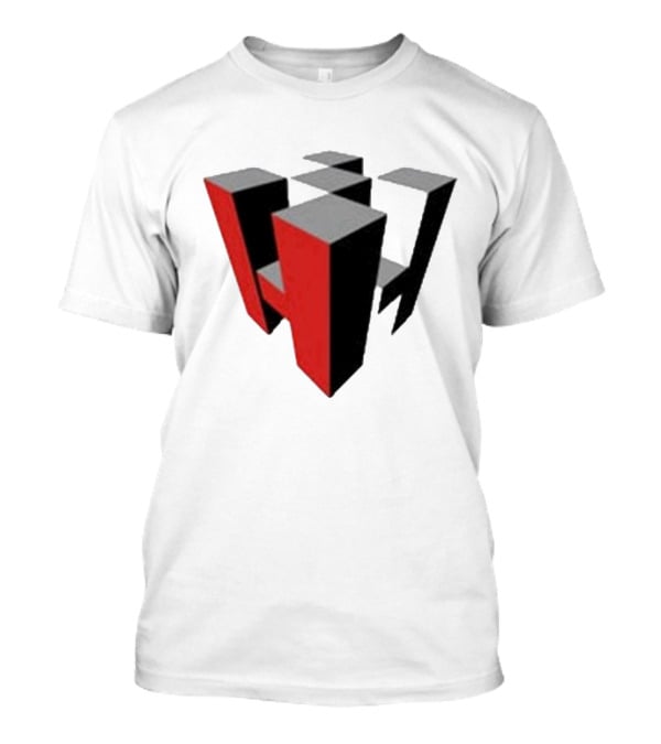 Hoonigan Big Block Red Black 3D Checkerboard T-Shirt
