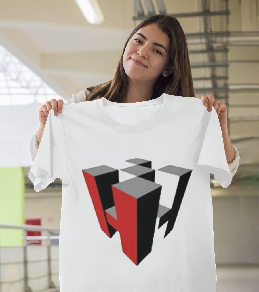 Hoonigan Big Block Red Black 3D Checkerboard T-Shirt