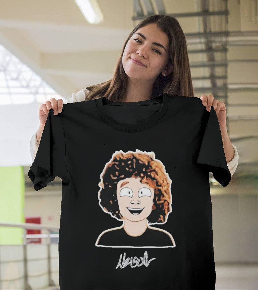 Nelson Neumann Cartoon Portrait Signature T-Shirt