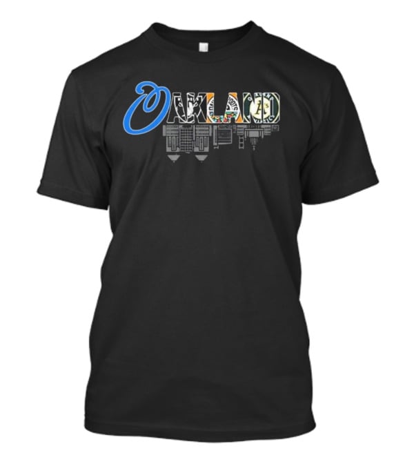 Oakland Skyline Athletics Warriors Raiders Influence T-Shirt