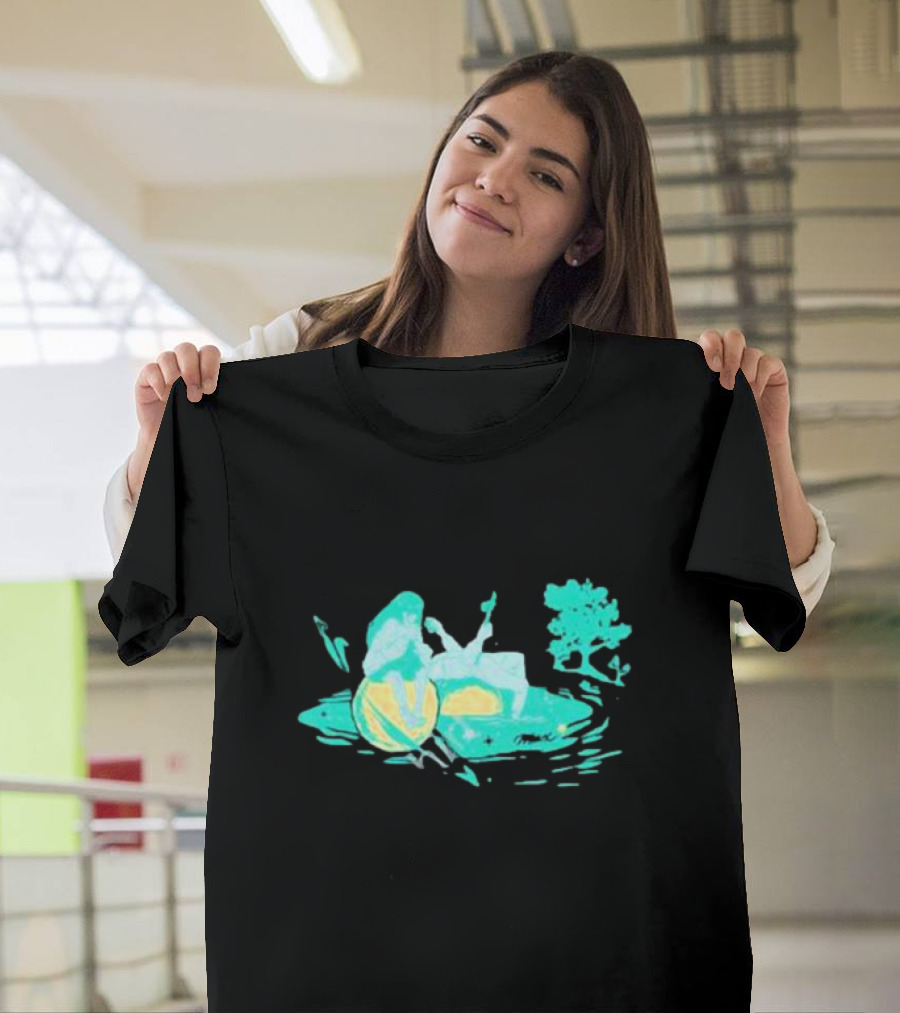 Max Strings Pastel Landscape And Tree T-Shirt