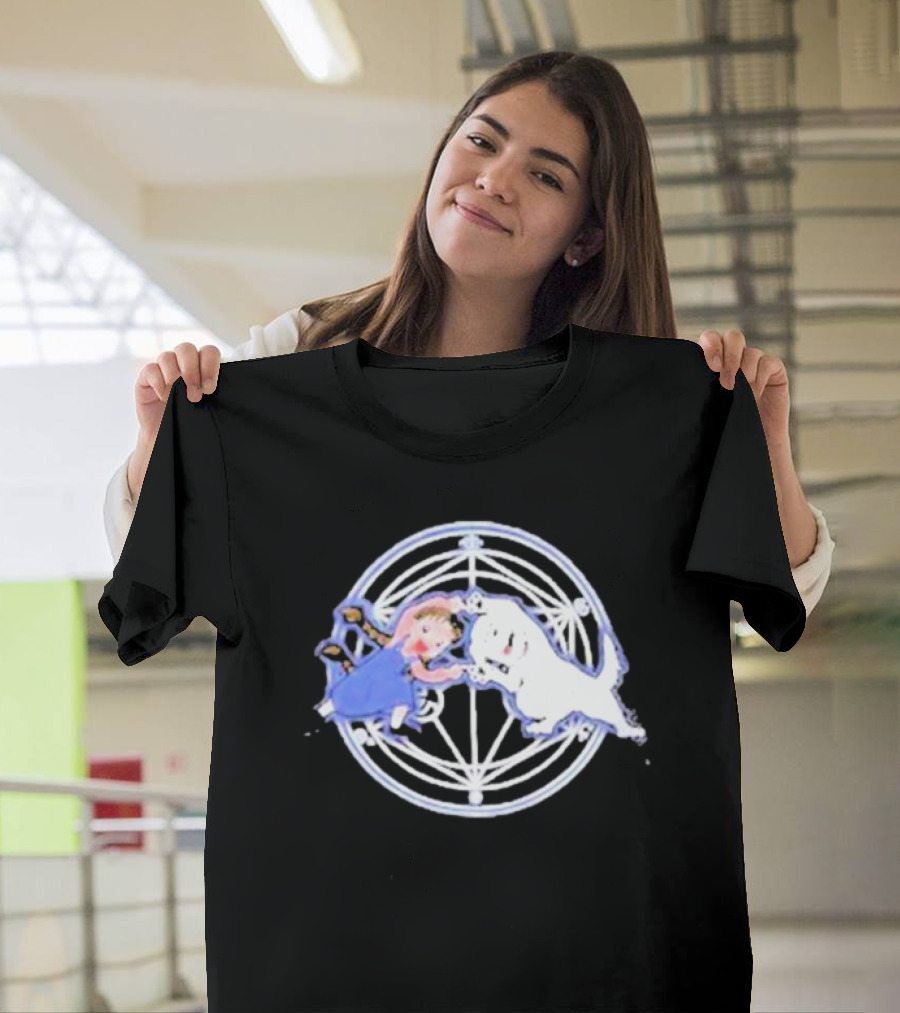 Nina And Dog Fusion Circle Symbol Anime T-Shirt