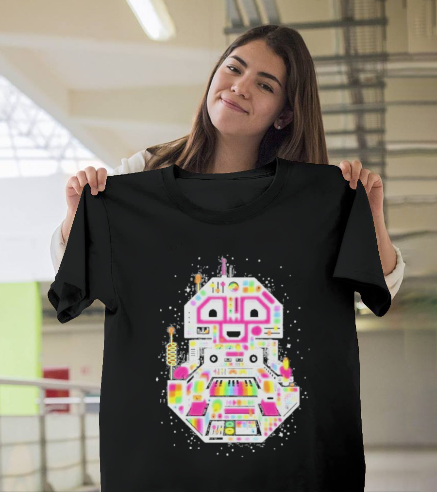 STS9 Reflect Refract Neon Robot T-Shirt