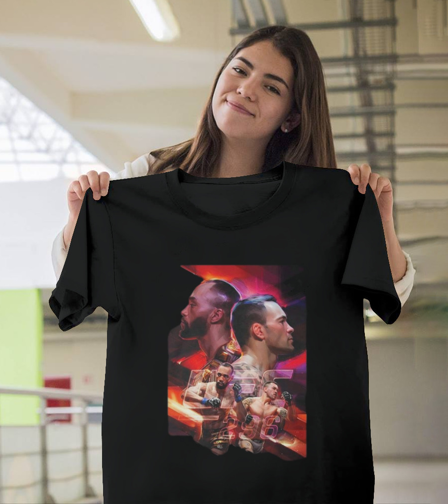 UFC 296 Men’s Artist Series Dynamic Portraits T-Shirt