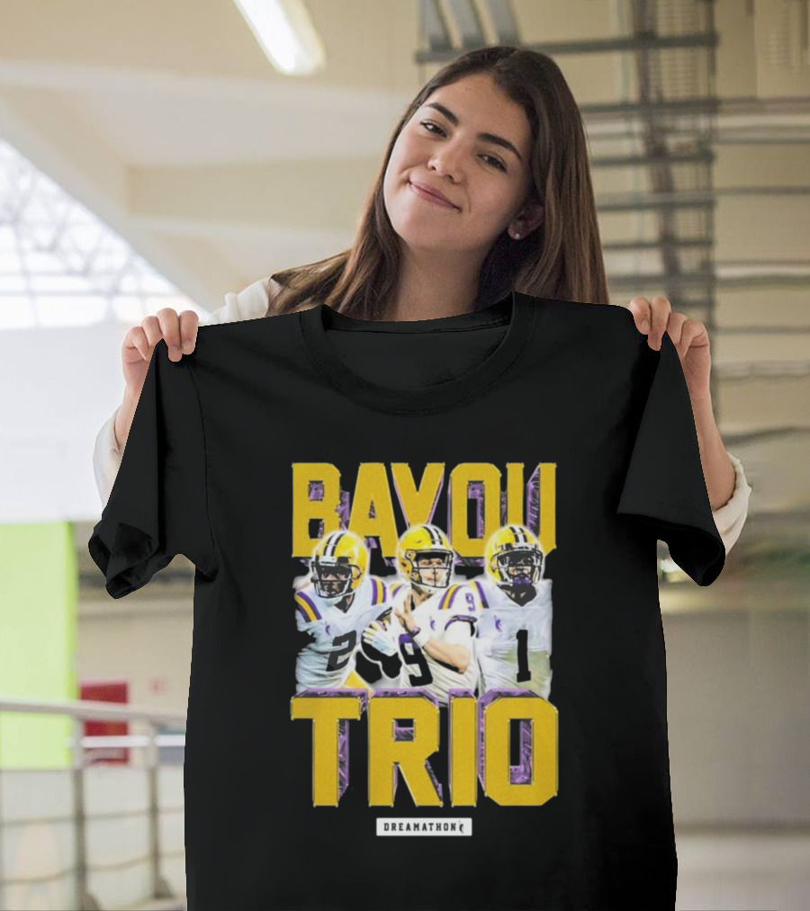 Bayou Trio Dreamathon Justin Jefferson Joe Burrow Ja'Marr Chase T-Shirt