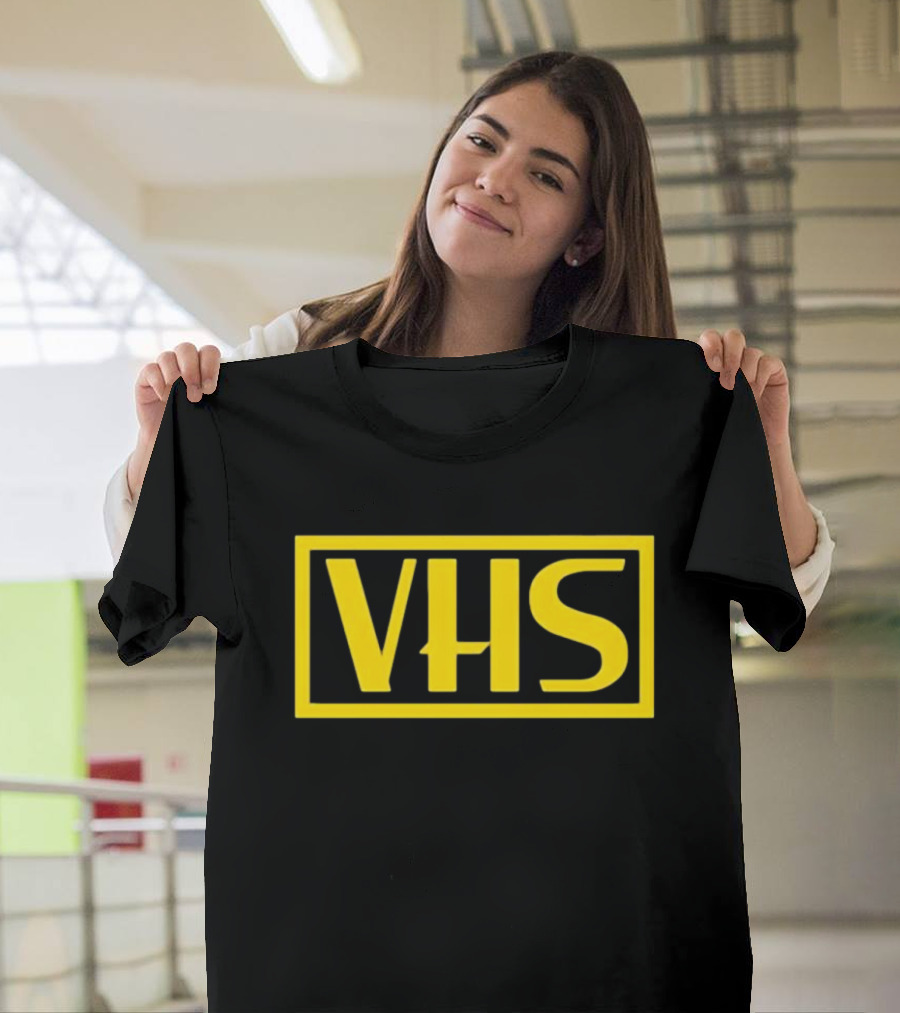 VHS Retro Yellow Block T-Shirt